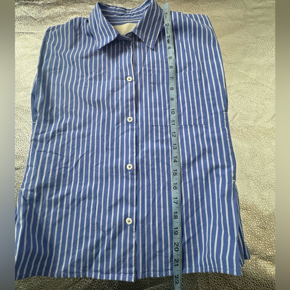 Bellerose Cotton Structured Button Up Sleeve Blou… - image 3